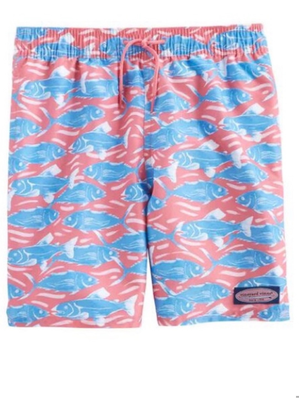 Vineyard Vines Fishy Swim Trunks Size XL with Pouch Like New